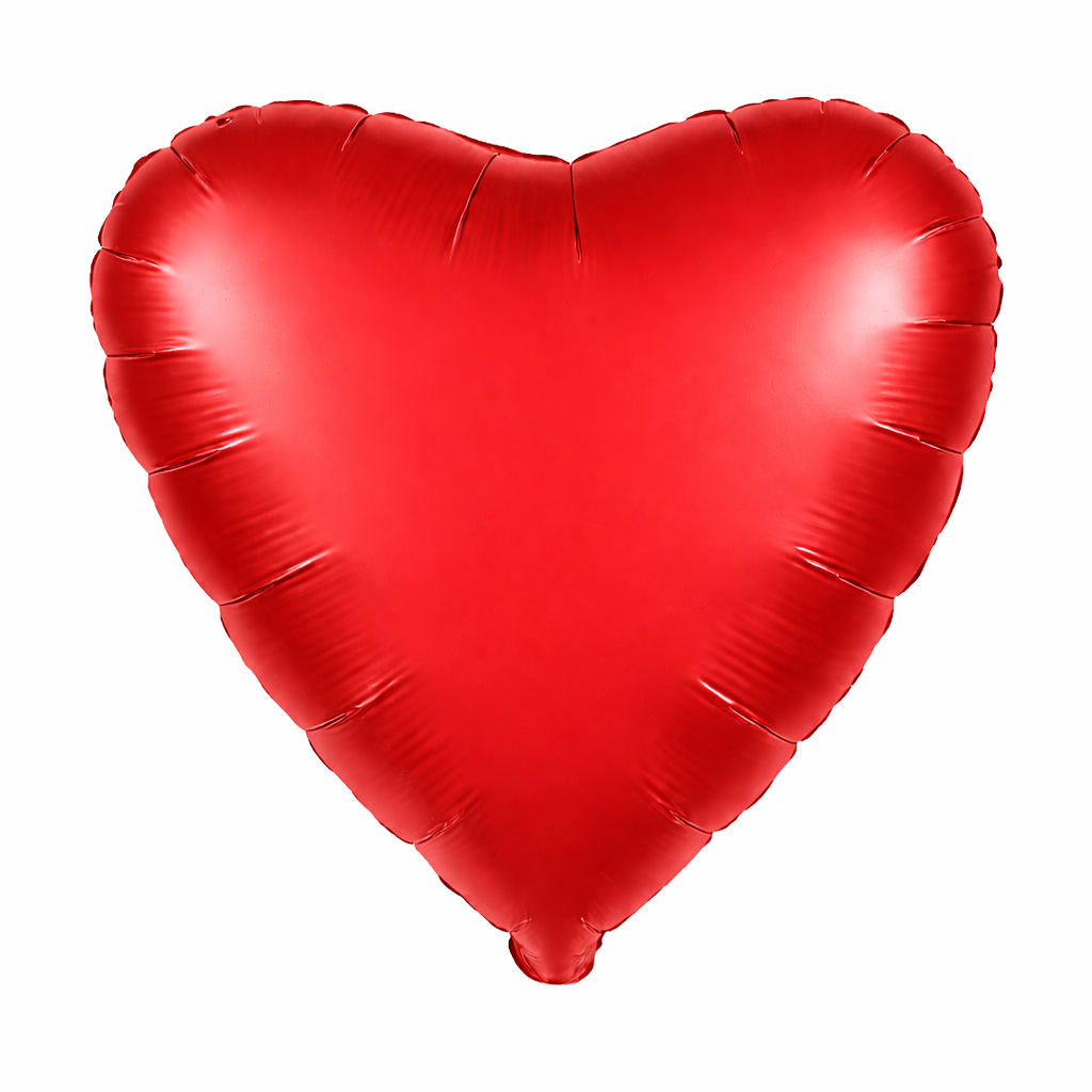 Solid Color Mylar Heart