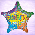 Congratulations Streamer Mylar Balloon 17"