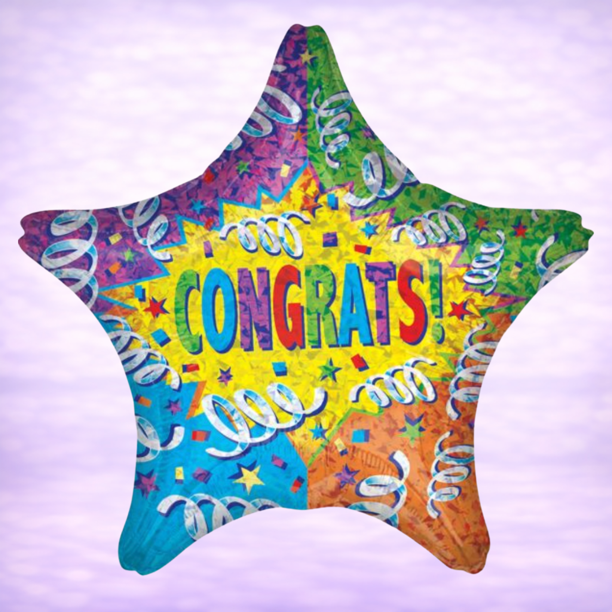 Congratulations Streamer Mylar Balloon 17"