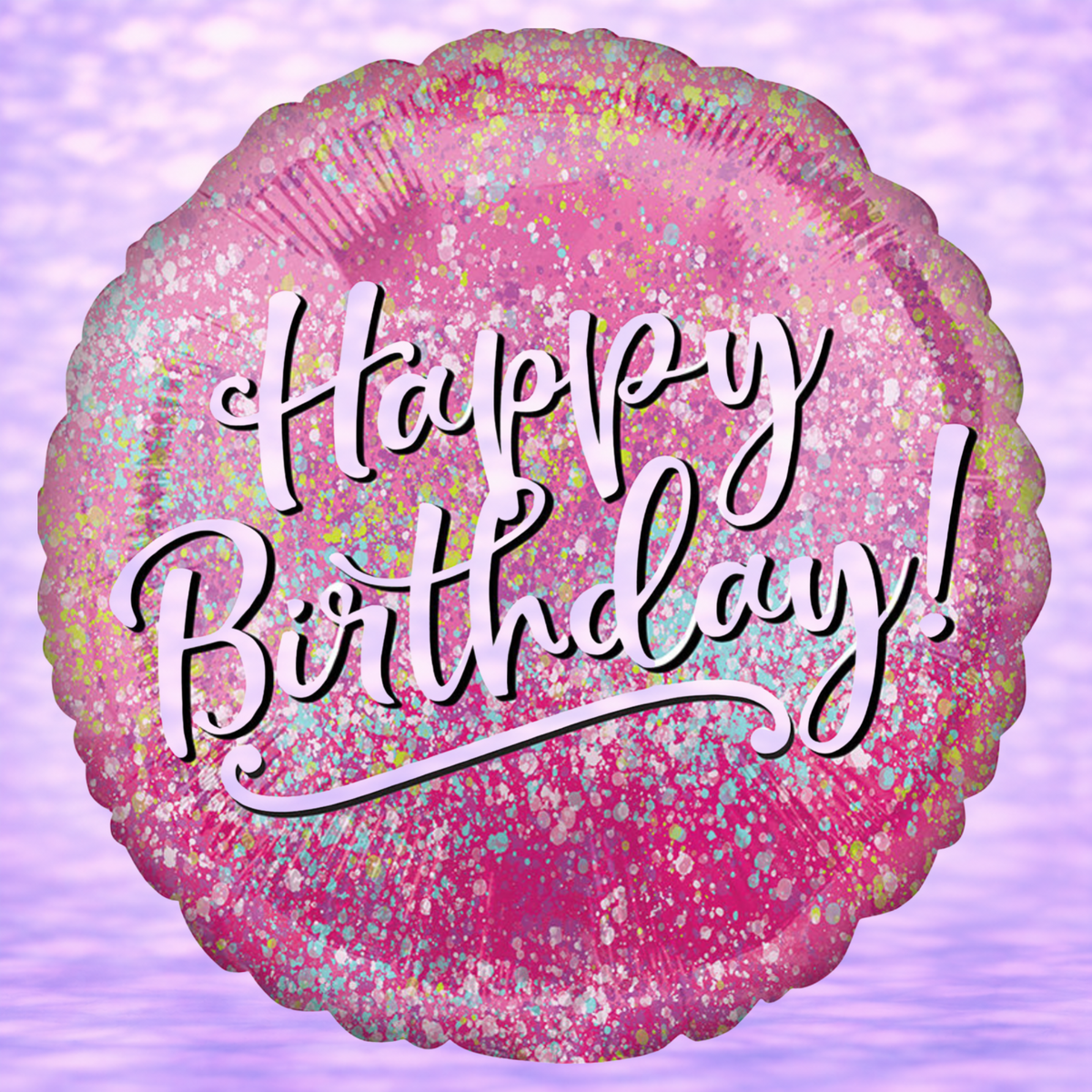 Birthday Pink Fabulous Mylar Balloon 17"