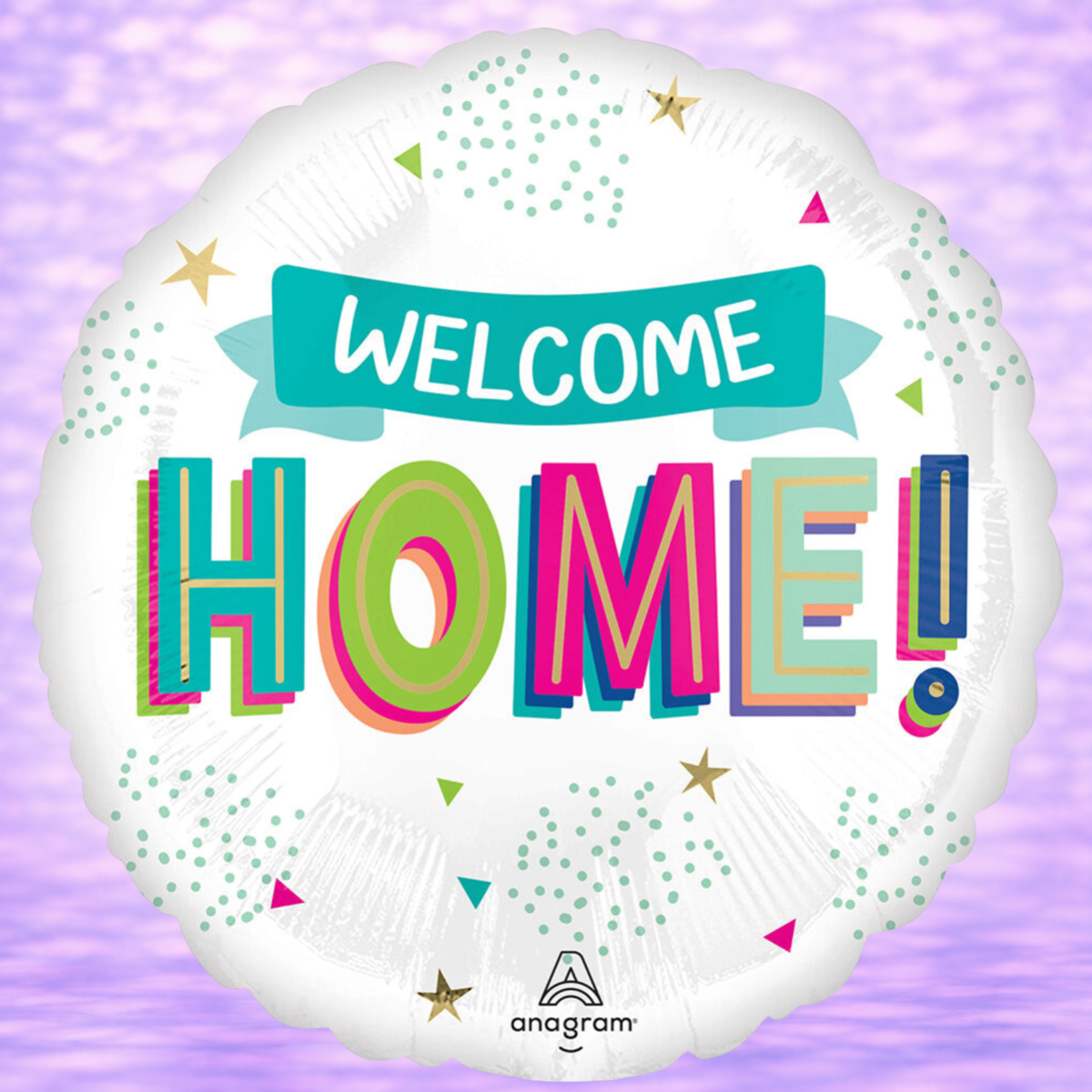Welcome Home Mylar Balloon 17"