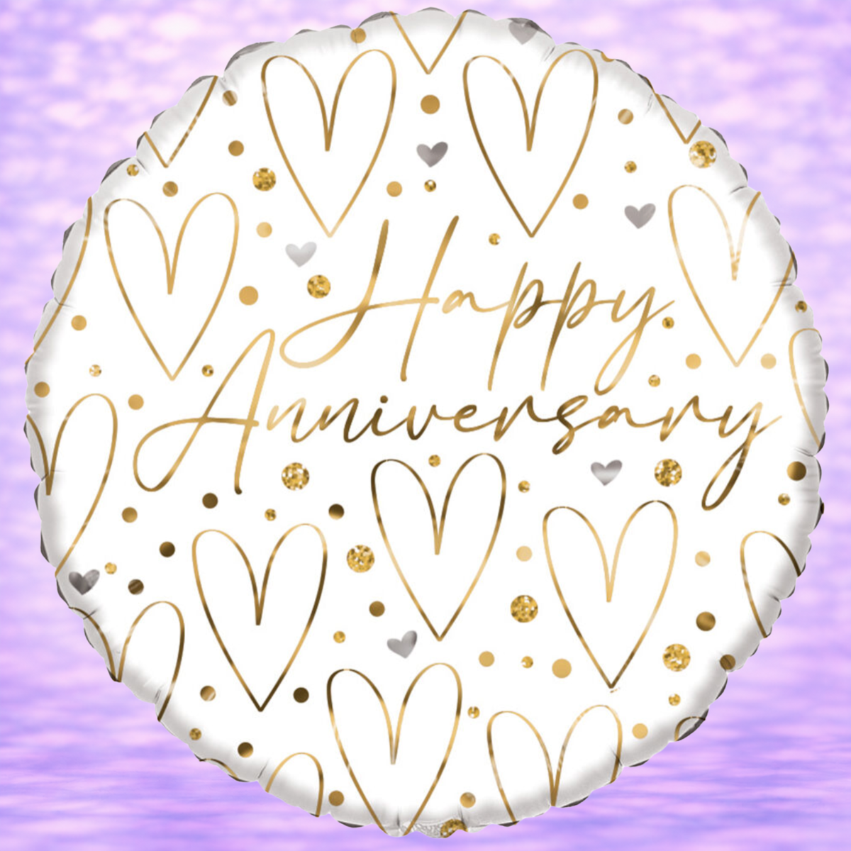 Happy Anniversary Heart 18"