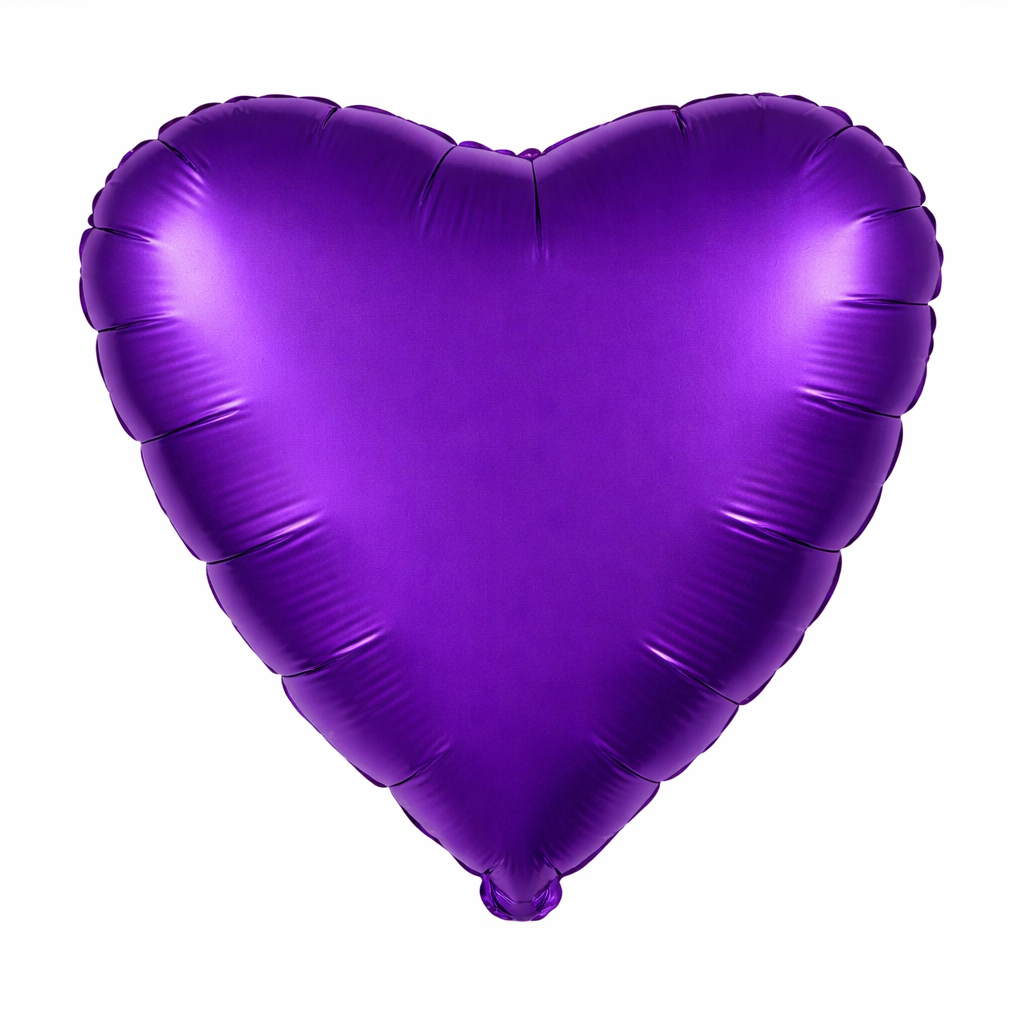 Solid Color Mylar Heart