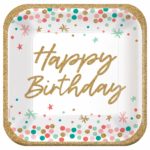 Dinner Plates Square- Wish Big Birthday